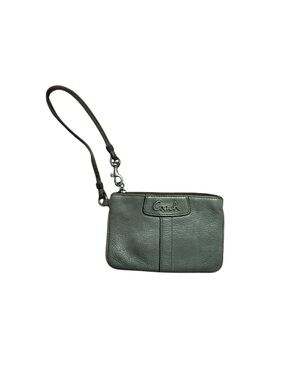 Coach Pebbled Leather Wristlet